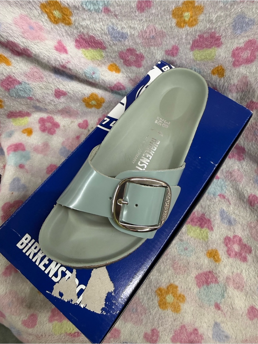 Birkenstock Pure Sage Madrid Single Big Buckle Slide Sandal